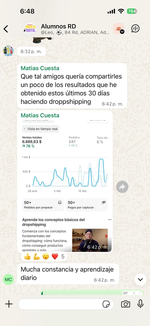 Material del caso de Matías